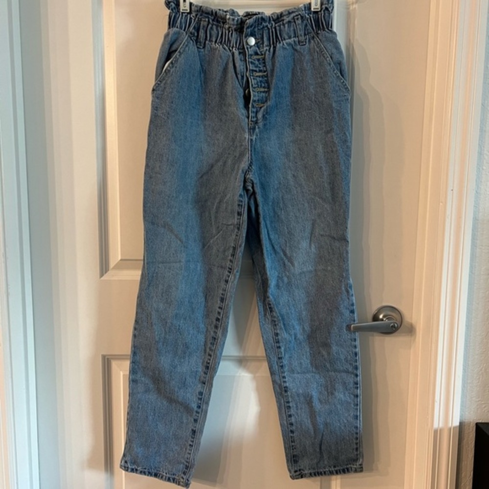 trash bag jeans
